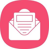 E Newsletter Vector Icon Design