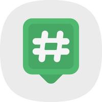 Hashtags Vector Icon Design