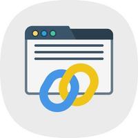 Backlinks Vector Icon Design