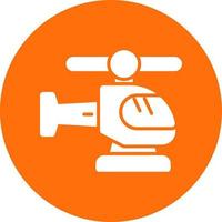 Helicopter Vector Icon Design