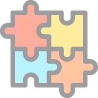 Puzzle Vector Icon Design