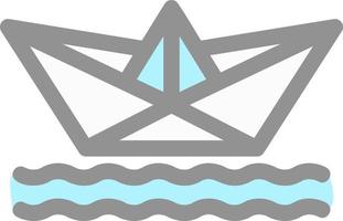 Paper Boat Vector Icon Design