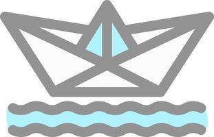 Paper Boat Vector Icon Design