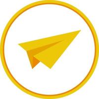 Paper Plane Vector Icon Design