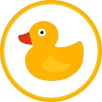 Rubber Duck Vector Icon Design