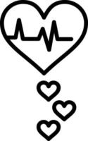 Heart Rate Vector Icon Design