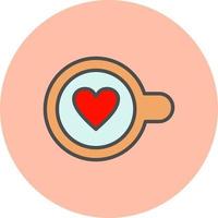 Latte Art Vector Icon