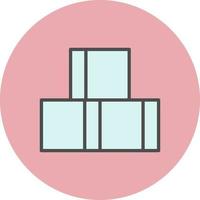 Sugar Cube Vector Icon