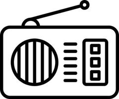 diseño de icono de vector de radio