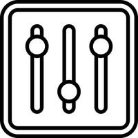 diseño de icono de vector de controlador de ecualizador