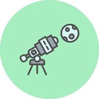 icono de vector de telescopio