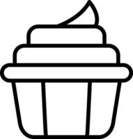 Cupcake Vector Icon Design
