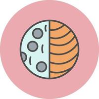 Moon Eclipse Vector Icon