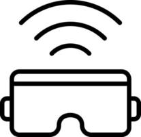 diseño de icono de vector de gafas inteligentes