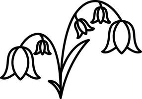 Bluebell Vector Icon Design