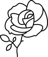 Rose Vector Icon Design