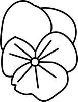 Pansy Vector Icon Design