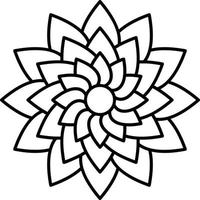 Dahlia Vector Icon Design