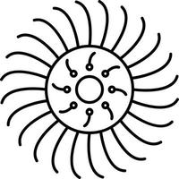 Anemone Vector Icon Design