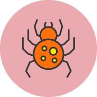 icono de vector de araña