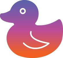 Rubber Duck Vector Icon Design