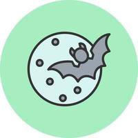 Halloween Moon Vector Icon
