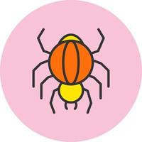 icono de vector de araña