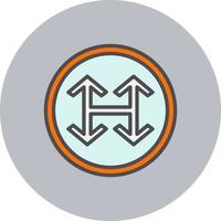 Junction Arrow Vector Icon