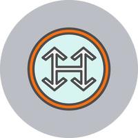 Junction Arrow Vector Icon