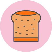 Flat Bread Vector Icon