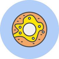 icono de vector de donut