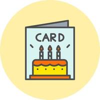 Birthday Card Vector Icon