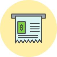 Receipt Vector Icon