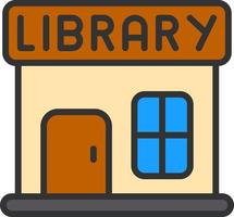 Library Vector Icon Design