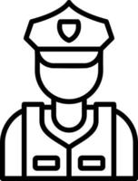 diseño de icono de vector de guardia de seguridad