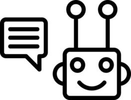 Chatbot Vector Icon Design
