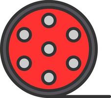 Film Reel Vector Icon Design