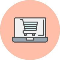 icono de vector de compras onvector