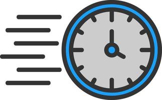 Fast Time Vector Icon Design