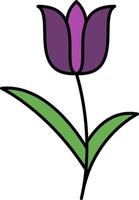 diseño de icono de vector de tulipán