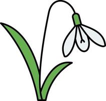 Snowdrop Vector Icon Design