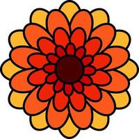 Chrysanthemum Vector Icon Design