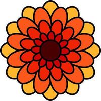 Chrysanthemum Vector Icon Design