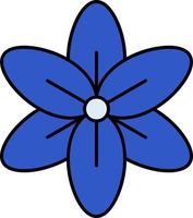 Delphinium Vector Icon Design