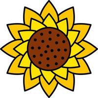 Sunflower Vector Icon Design