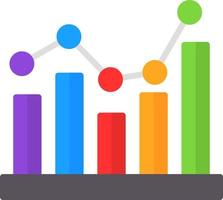 Bar Chart Vector Icon Design