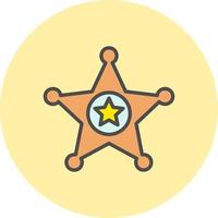 Justice Sheriff Vector Icon