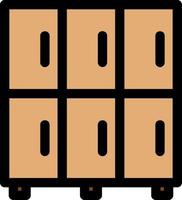 Locker Vector Icon Design