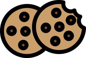 diseño de icono de vector de galletas