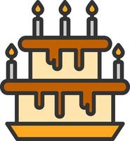 Wedding Cake Vector Icon Design